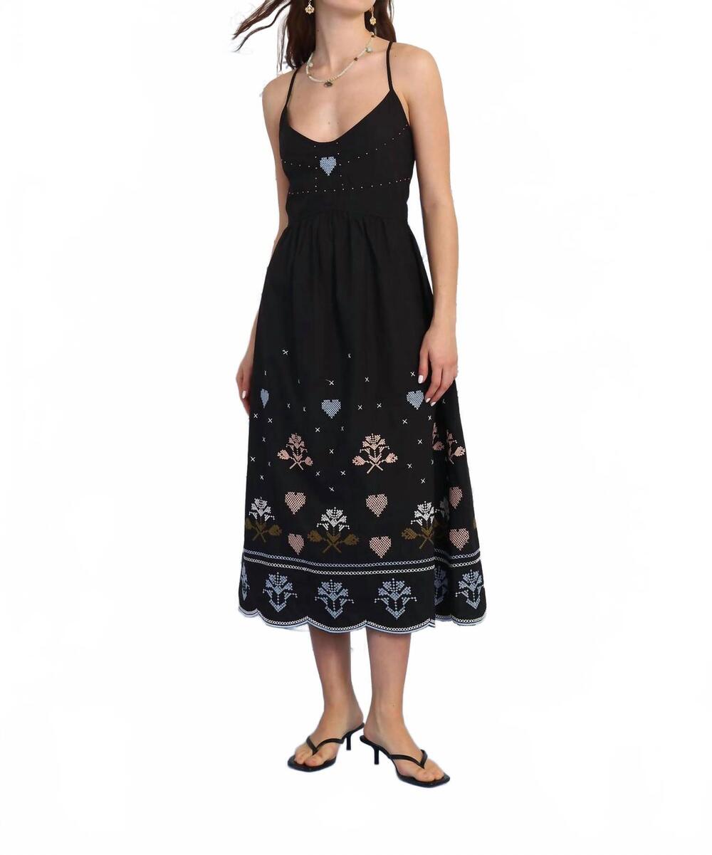 NEW VERO ALFIE bay maxi dress in black
